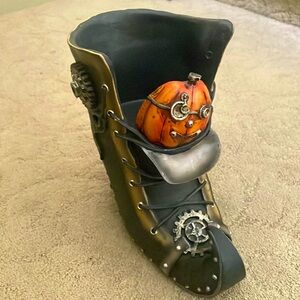 Yankee Steam Punkin Boot Candle Holder